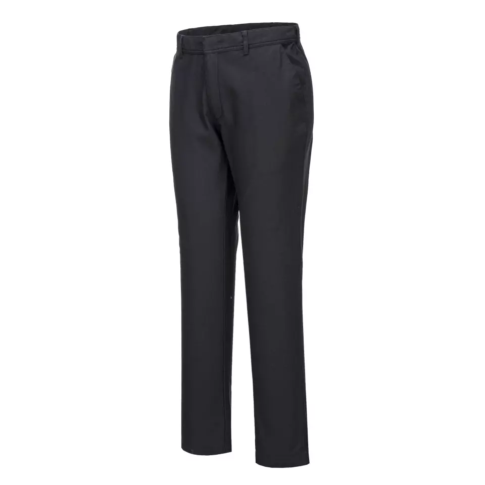 Portwest S232BKS, WX2 Eco Stretch Slim Chino byxor, svart kort, image 3, gallery thumbnail