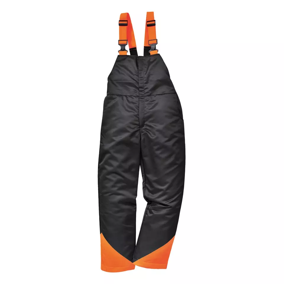 Portwest CH12BKR, Oak Chainsaw Bib and Brace, Black, image 2, gallery thumbnail