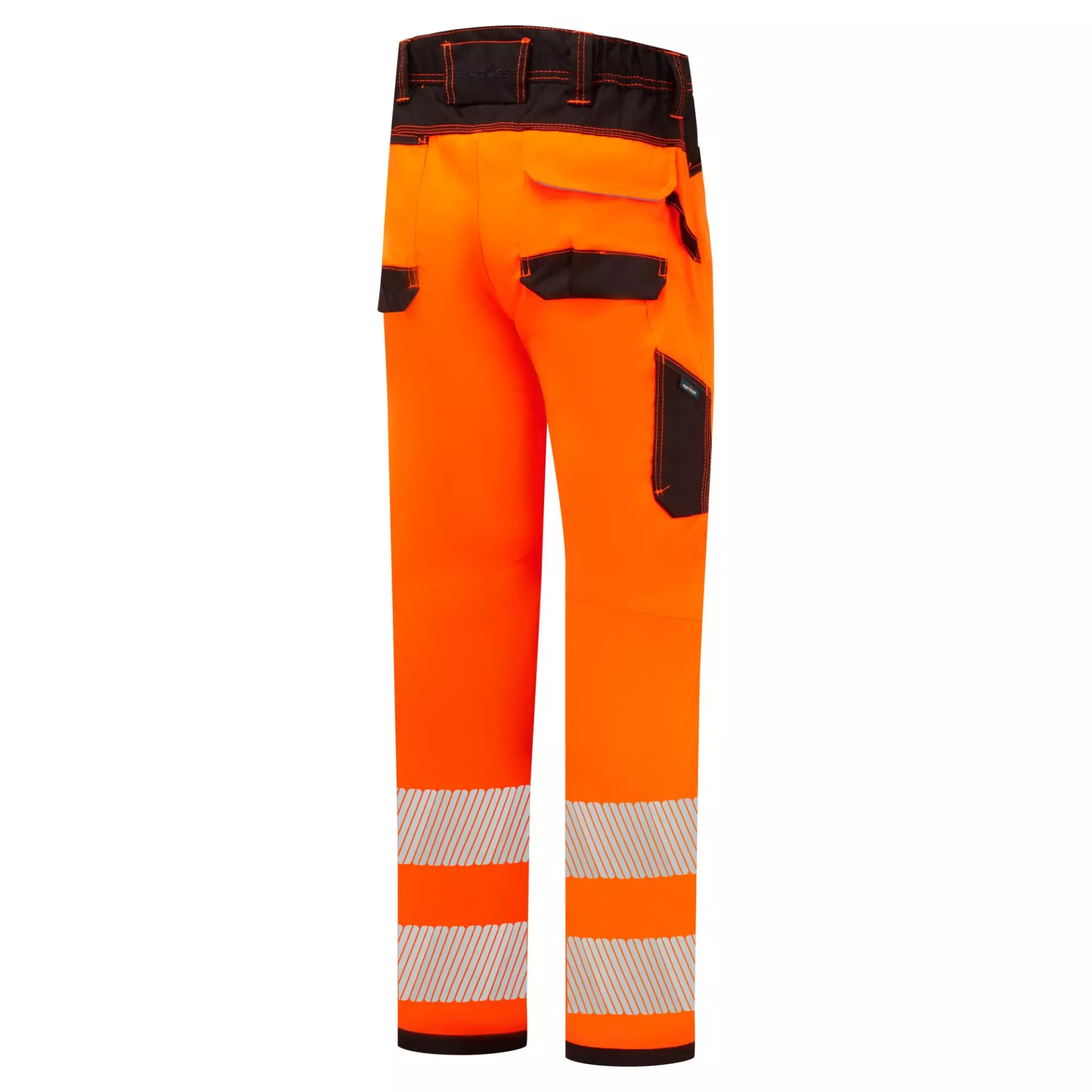 Portwest PW303OBR, PW3 Hi-Vis Leicht-Stretch-Arbeitshose, Orange/Schwarz, image 4