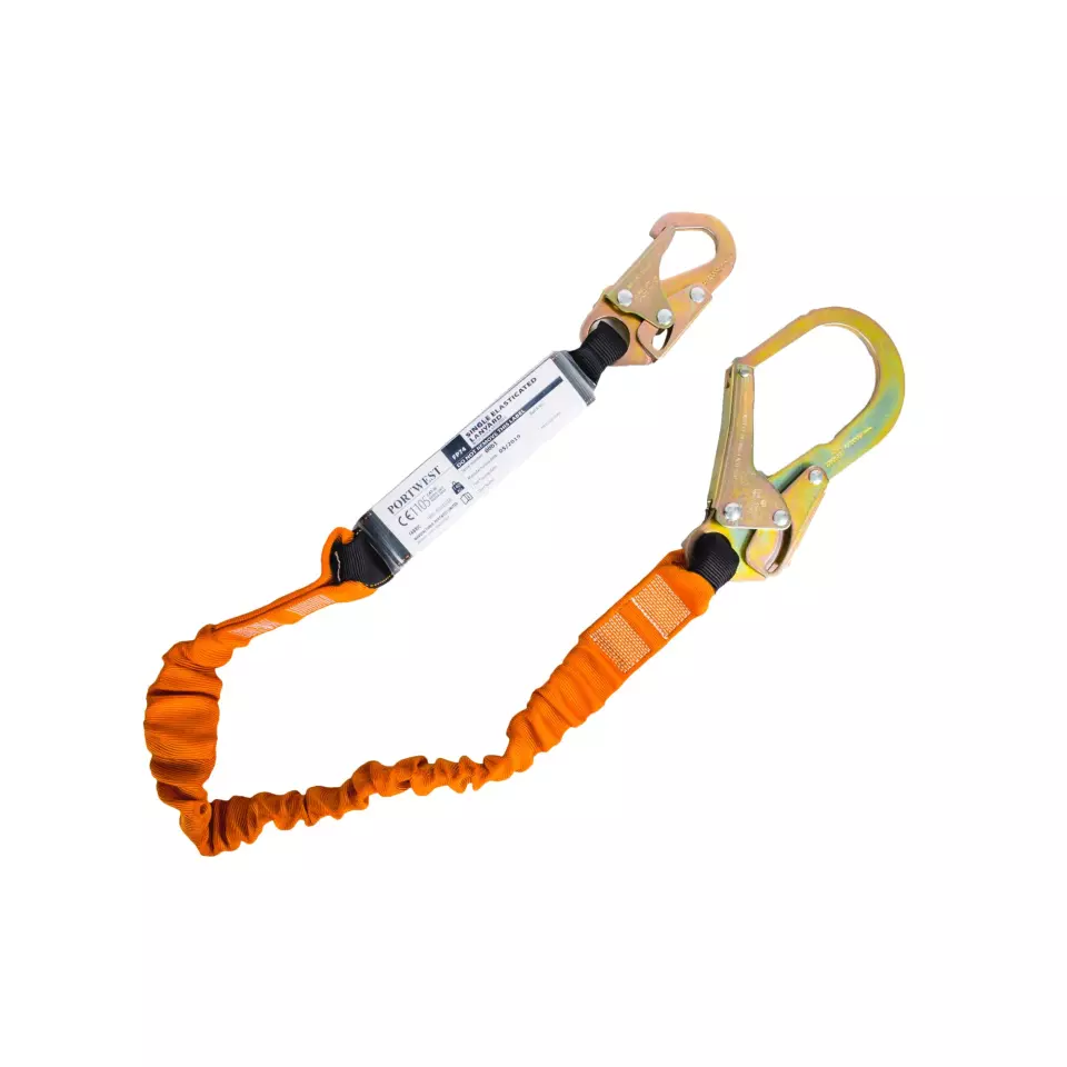 Portwest FP74K1R, Einzel-Verbindungsmittel 140kg 1,8m mit Falldämpfer, Schwarz/Orange, image 1, gallery thumbnail