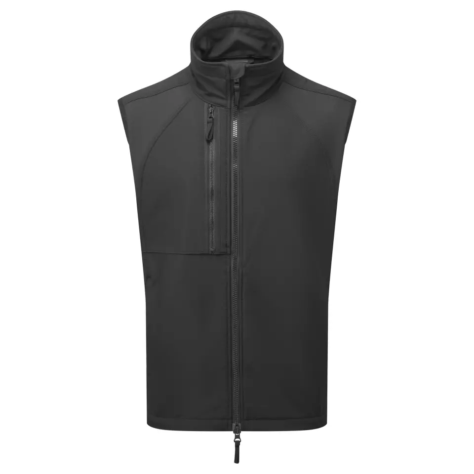 Portwest CD876BKR, WX2 Eco Softshell Bodywarmer (2L), Black, image 1, gallery thumbnail