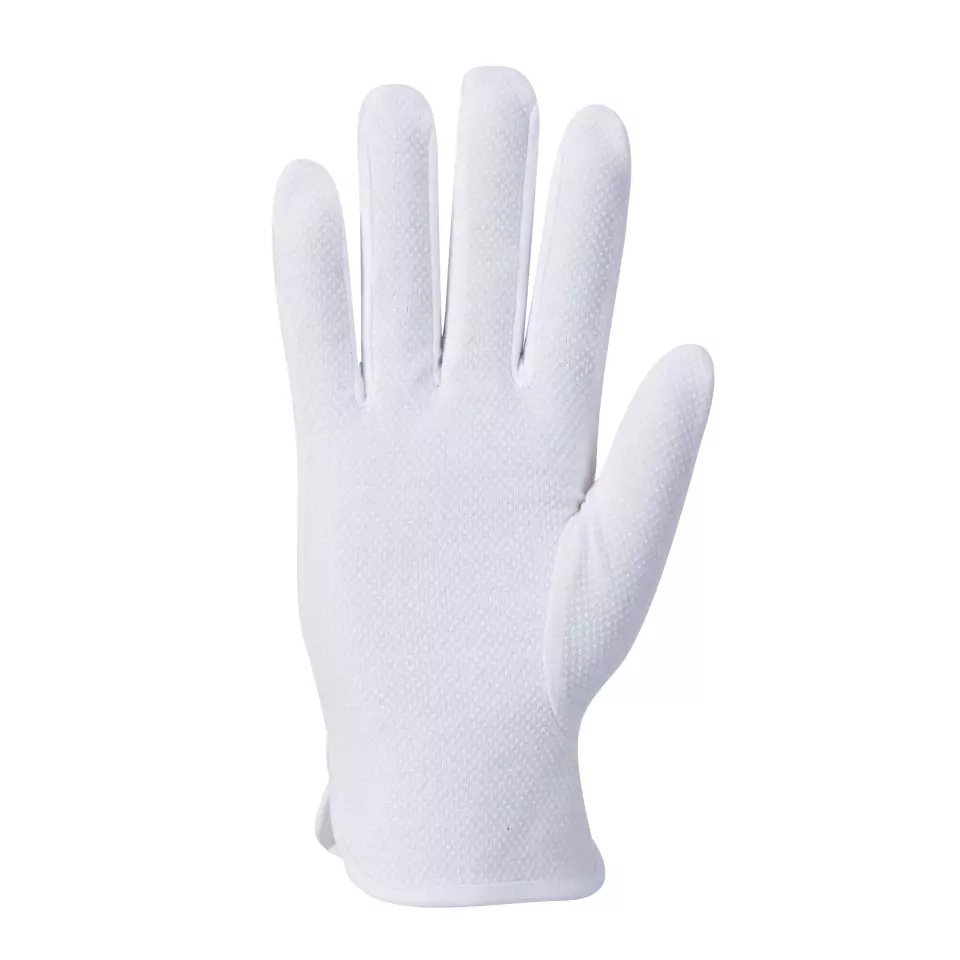 Portwest A080WHR, Microdot Glove, White, image 2, gallery thumbnail