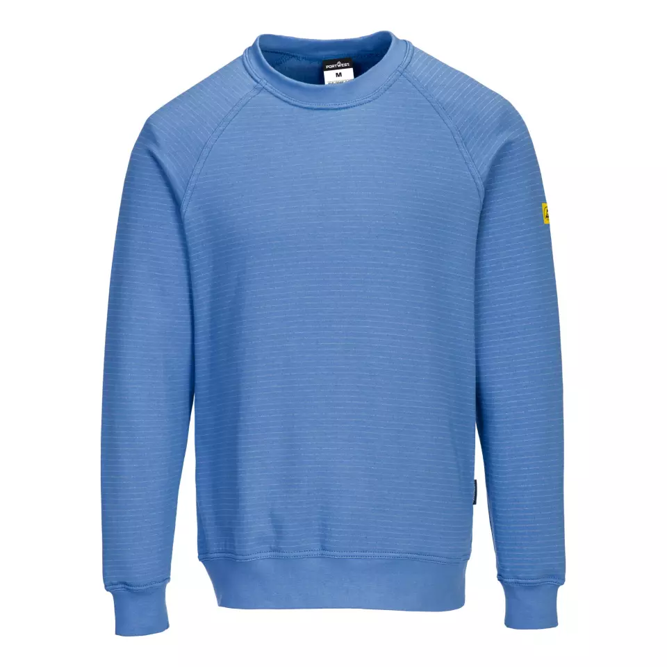Portwest AS24HBR, Antistatisk ESD-tröja, Hamilton Blue, image 1, gallery thumbnail