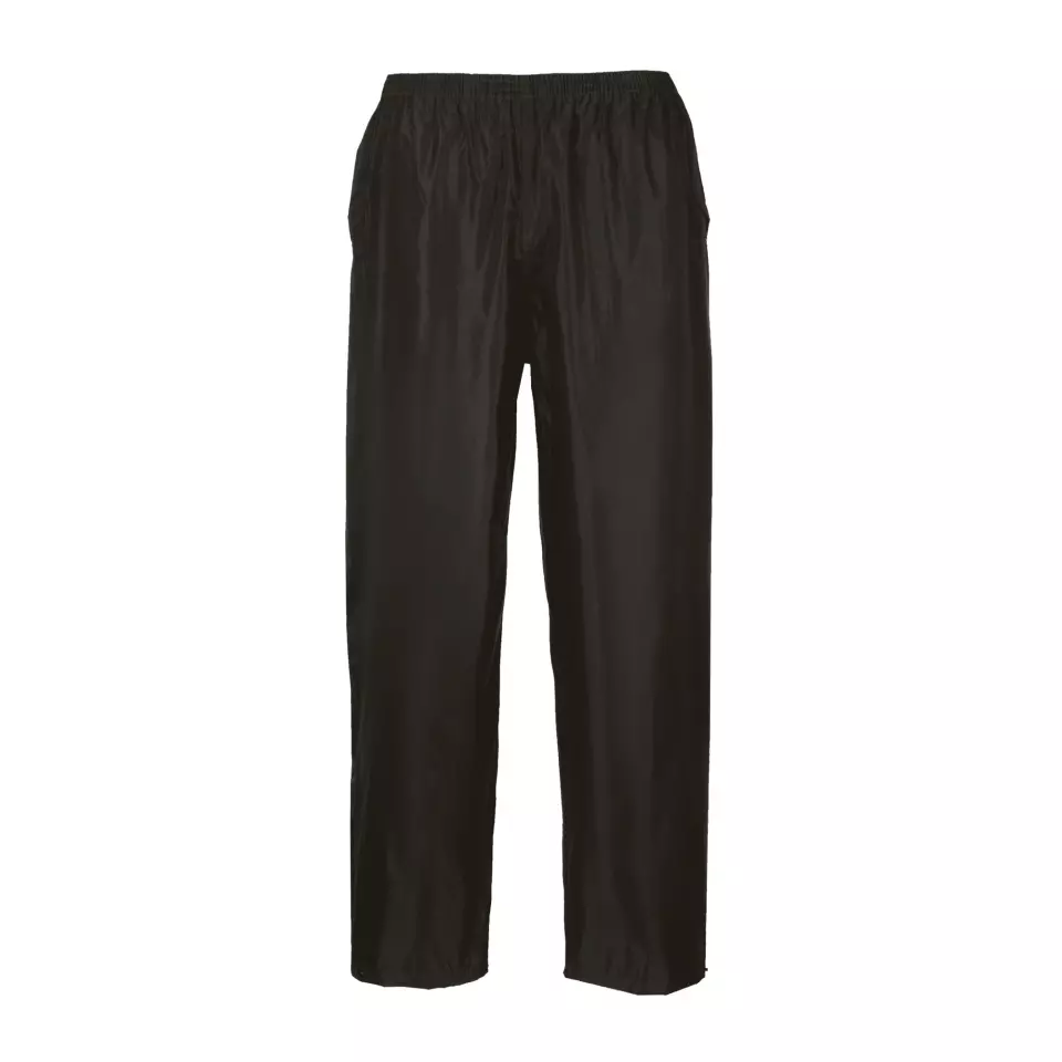 Portwest S441BKR, Classic Rain Trousers, Black, image 1, gallery thumbnail
