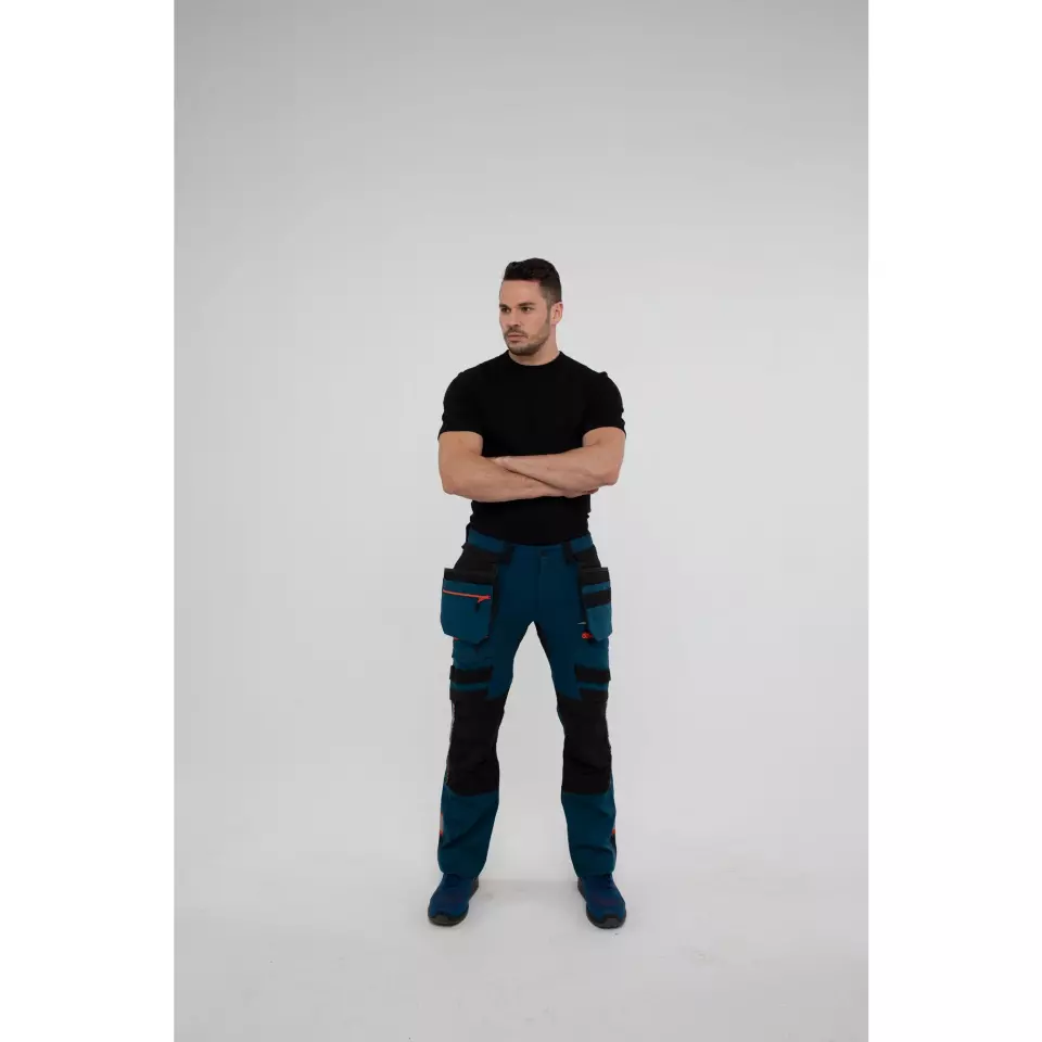 Portwest DX440MBR, DX4 Detachable Holster Pocket Trousers, Metro Blue, image 10, gallery thumbnail