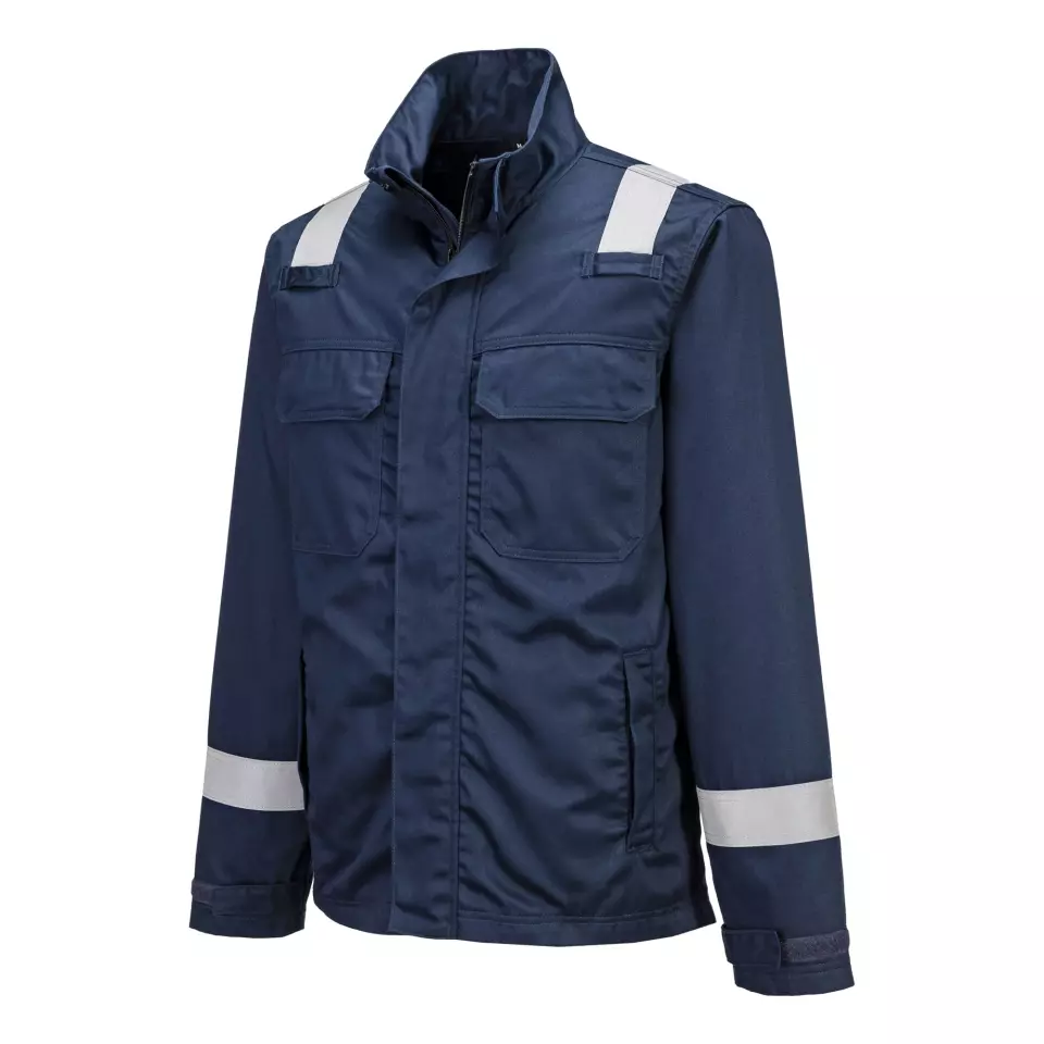 Portwest FR609NAR, Bizflame Work Chemical Resistant FR Jacket, Navy, image 6, gallery thumbnail