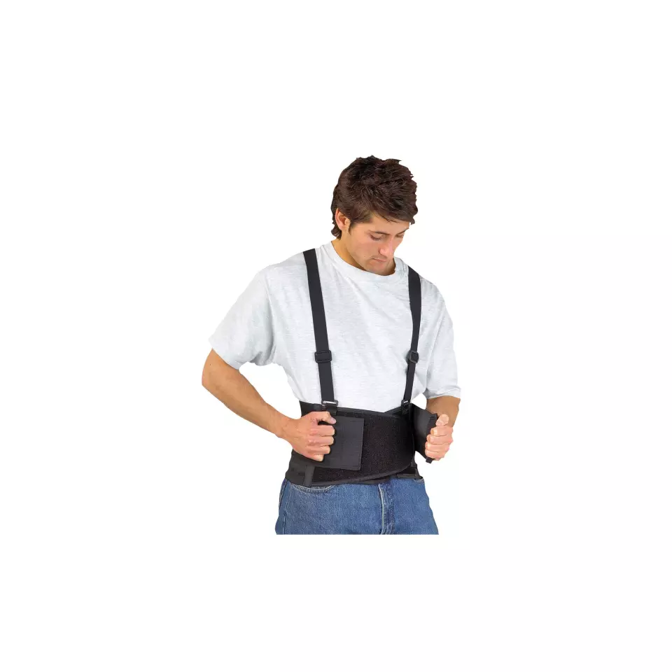 Portwest PW80BKR, Back Support Belt, Black, image 1, gallery thumbnail