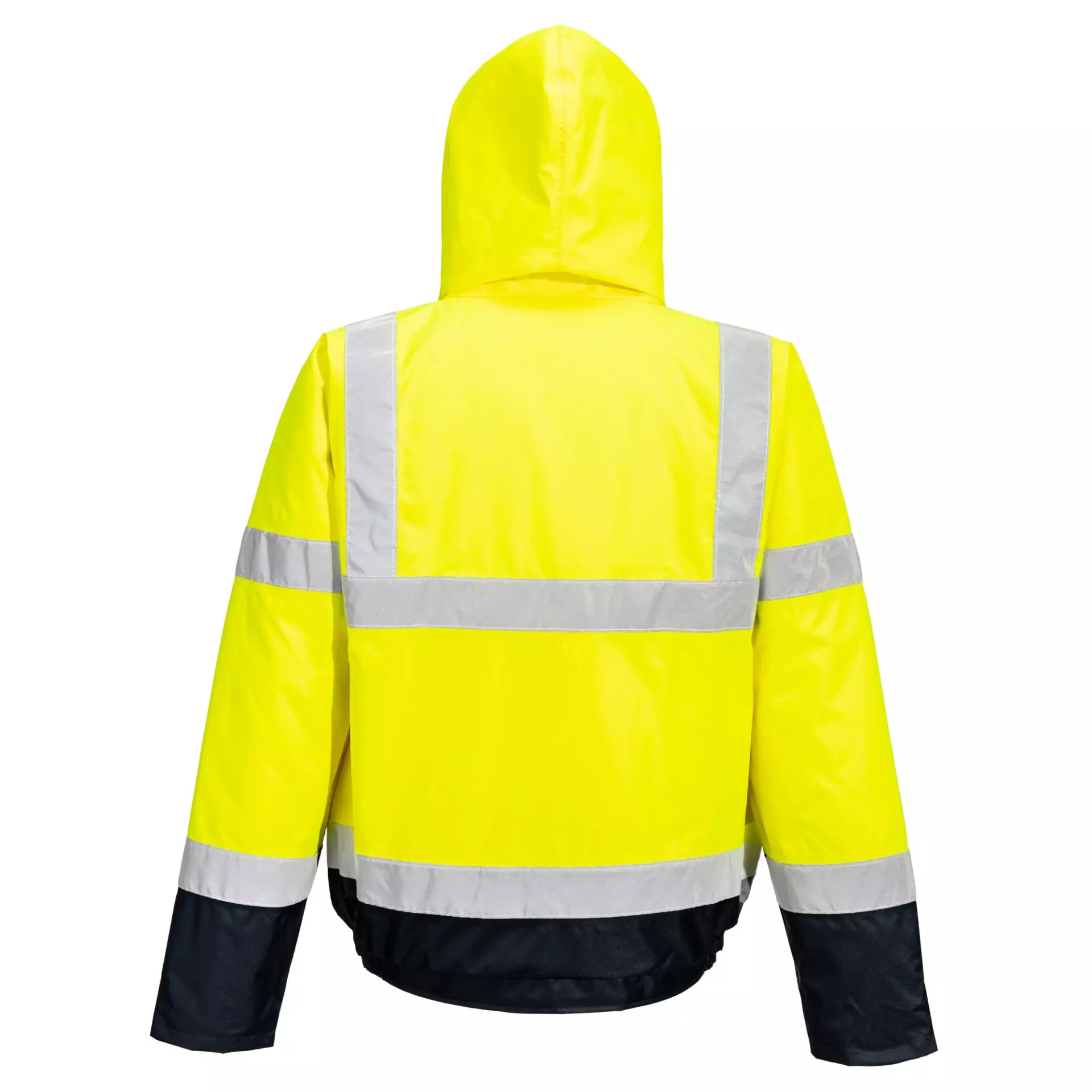 Portwest S266YNR, Warnschutz-Kontrast Winter-Bomberjacke, Gelb/Marine, image 2