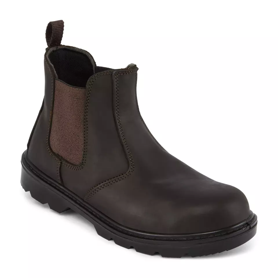 Portwest FW51BRR, Dealer Boot S1P FO SR, Brown, image 2, gallery thumbnail