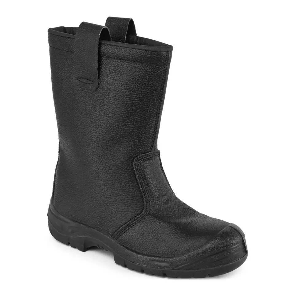 Portwest FW29BKR, Steel Leather Rigger Boot S3 SR, Black, image 2, gallery thumbnail