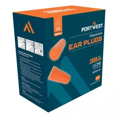 Portwest EP21ORR, Ear Plug Dispenser Refill Pack, Orange
