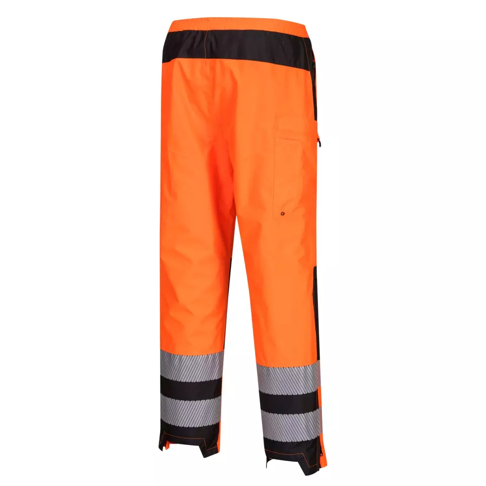 Portwest PW386OBR, PW3 huomio naisten sadehousut, oranssi/musta, image 4, gallery thumbnail