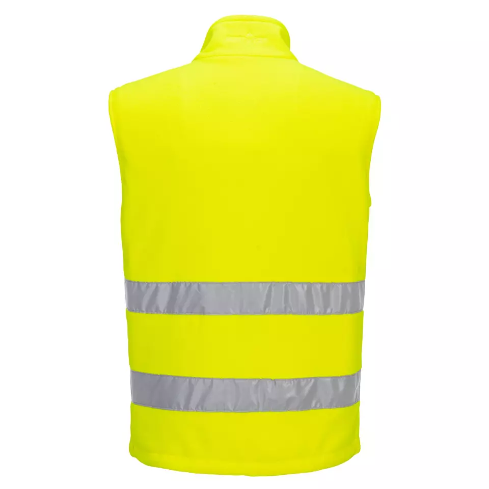 Portwest PW231YBR, PW2 Hi-Vis Fleece Bodywarmer, Yellow/Black, image 2, gallery thumbnail