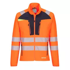 Portwest DX481OBR, DX4 Hi-Vis Lightweight Mid Layer, Orange/Black