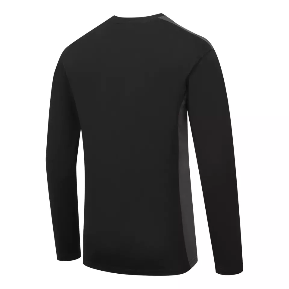 Portwest W1664BYR, Two-Tone T-Shirt L/S, Black/Grey, image 2, gallery thumbnail