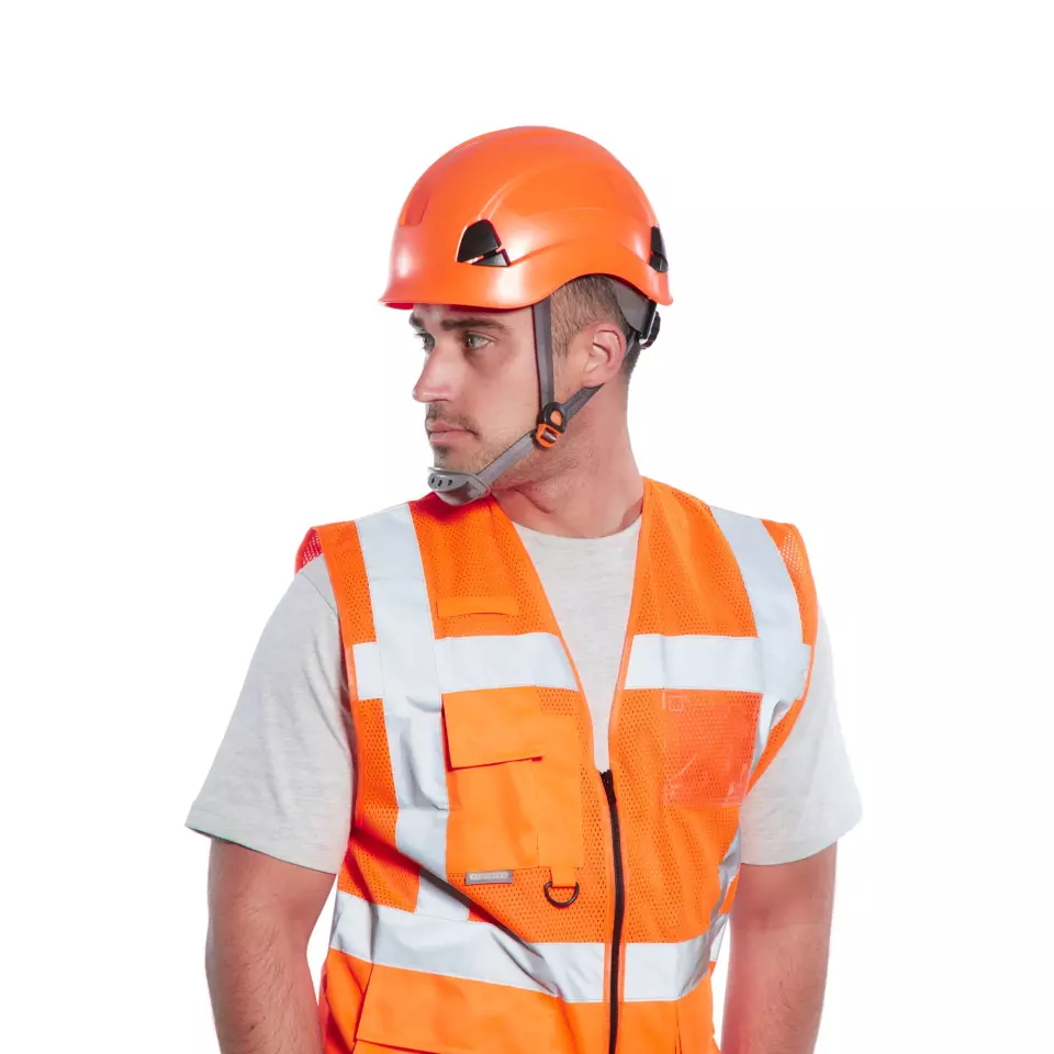 Portwest C496ORR, Madrid Warnschutz-Teilnetz Manager-Weste, Orange, image 2, gallery thumbnail