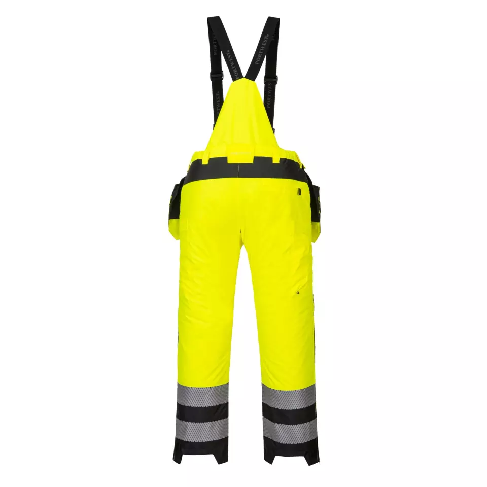 Portwest PW351YBR, PW3 Hi-Vis Winter Trousers, Yellow/Black, image 2, gallery thumbnail