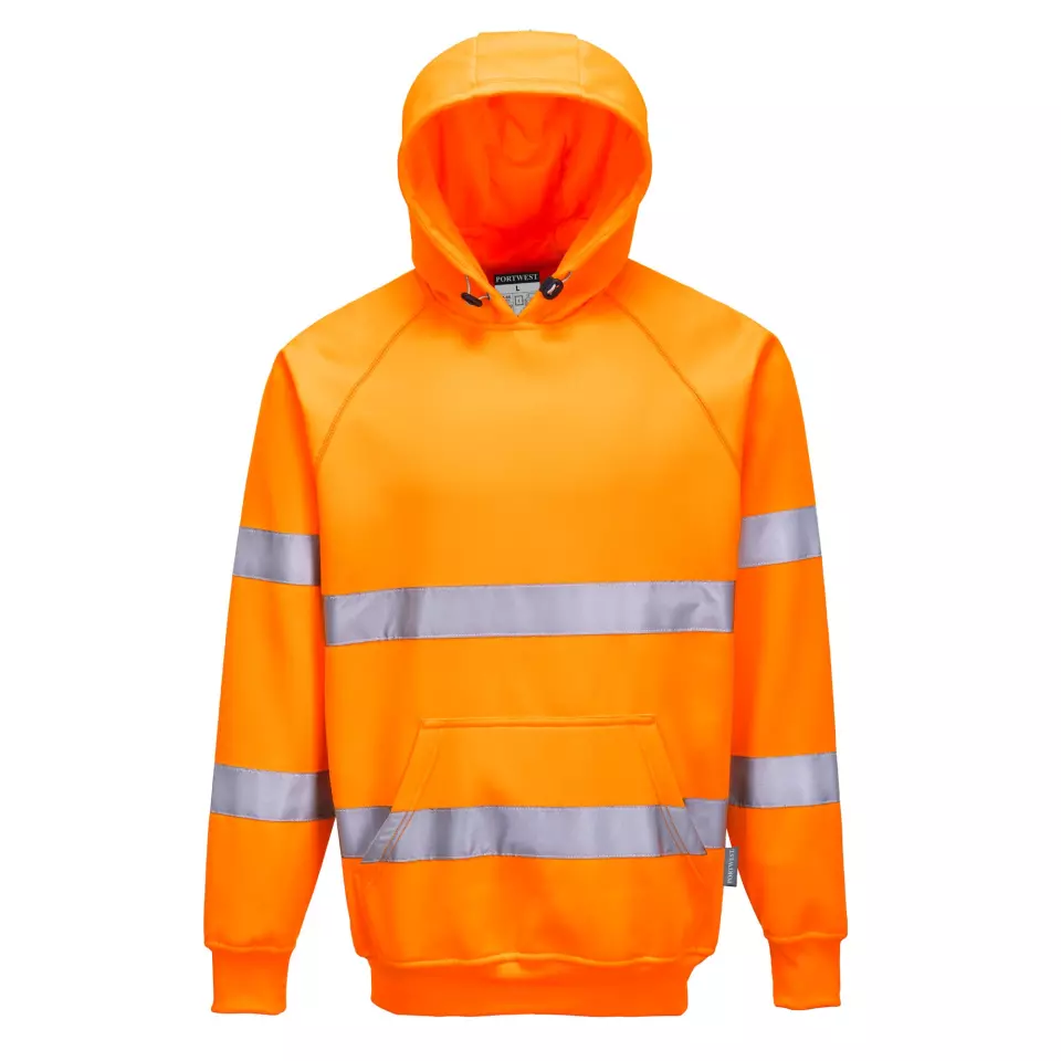 Portwest B304ORR, Hi-Vis Hoodie, Orange, image 1, gallery thumbnail