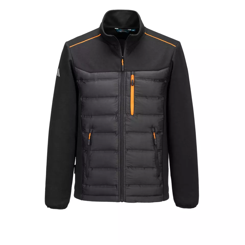 Portwest S381BKR, Hybrid Baffle Jacket, Black, image 1, gallery thumbnail