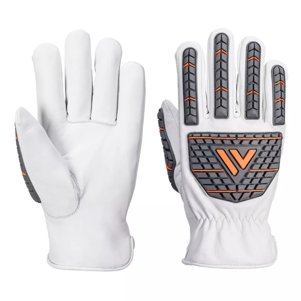 Portwest A742WHR, Impact Driver Glove (Unlined), White, image 1, gallery thumbnail
