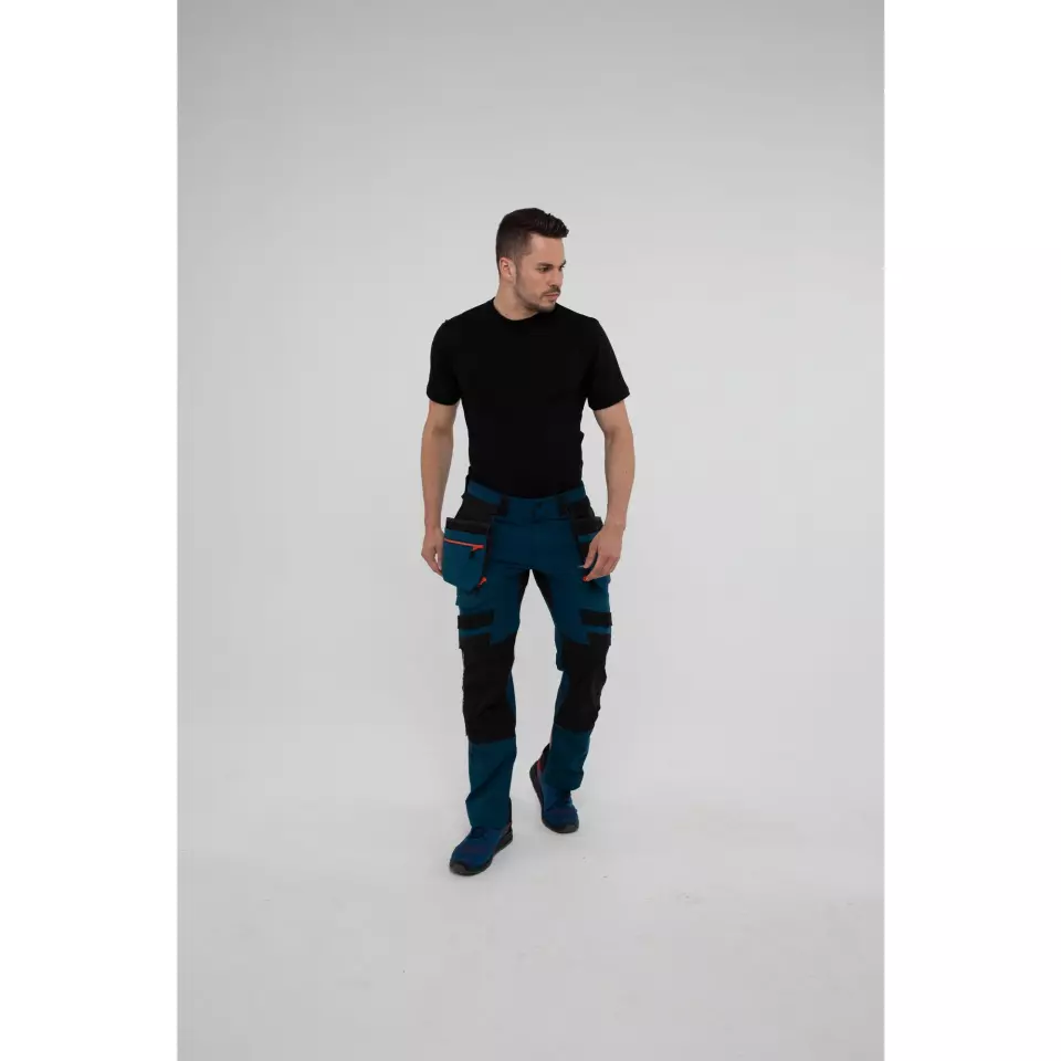Portwest DX440MBR, DX4 Detachable Holster Pocket Trousers, Metro Blue, image 8, gallery thumbnail