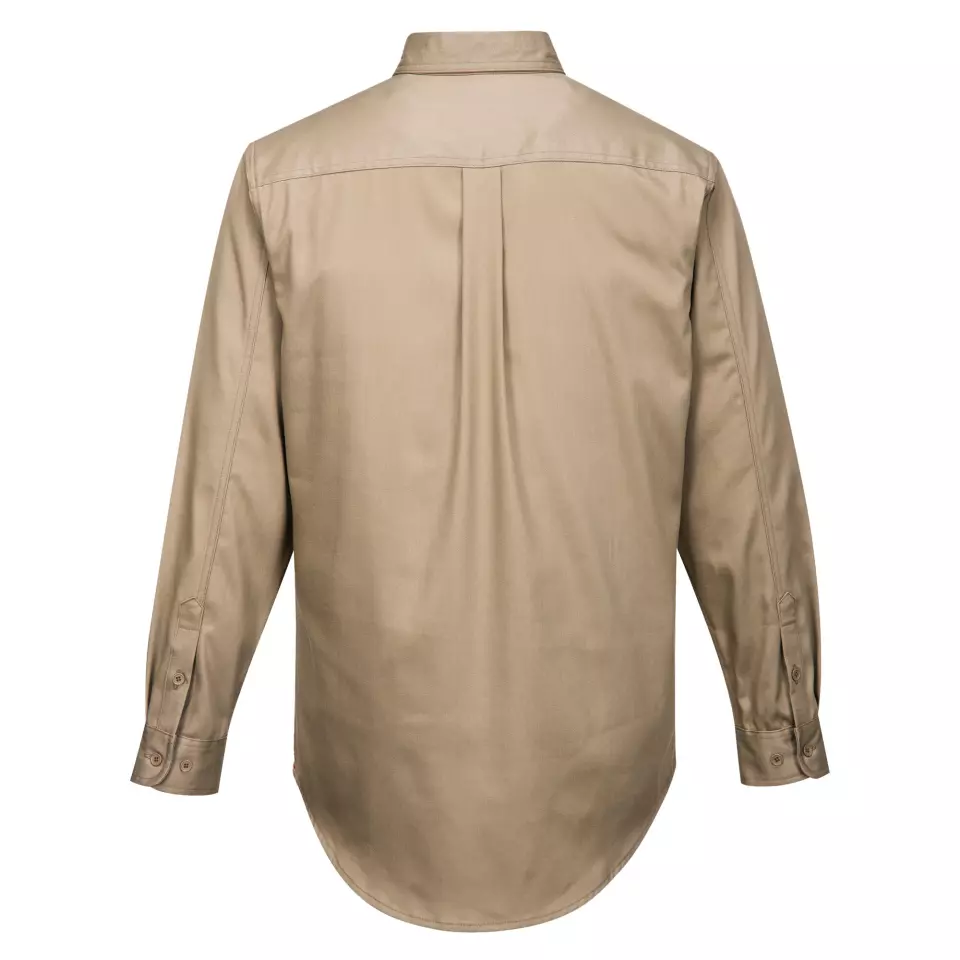 Portwest FR89KHR, Bizflame 88/12 FR Work Shirt, Khaki, image 2, gallery thumbnail