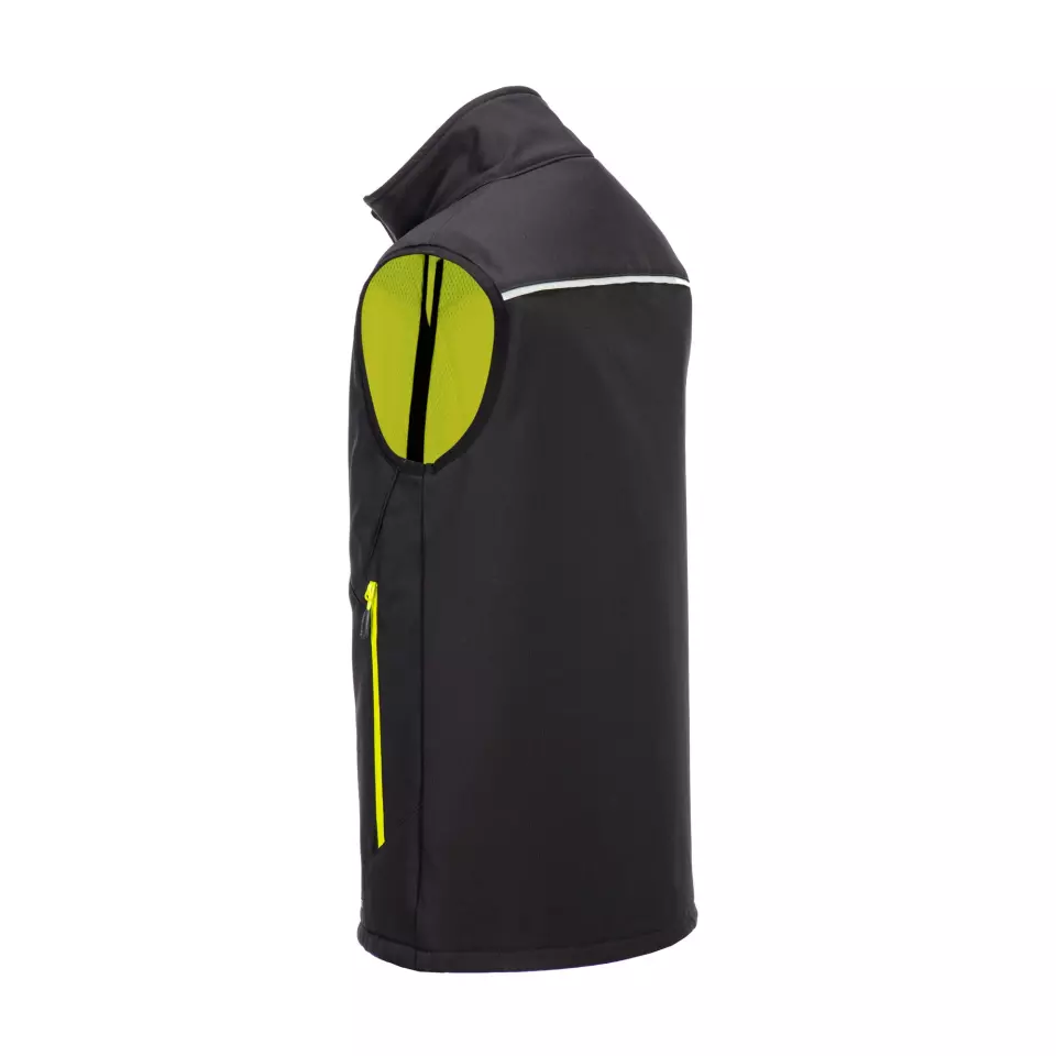 Portwest DX476BKR, DX4 Softshell Bodywarmer (3L), Black, image 3, gallery thumbnail