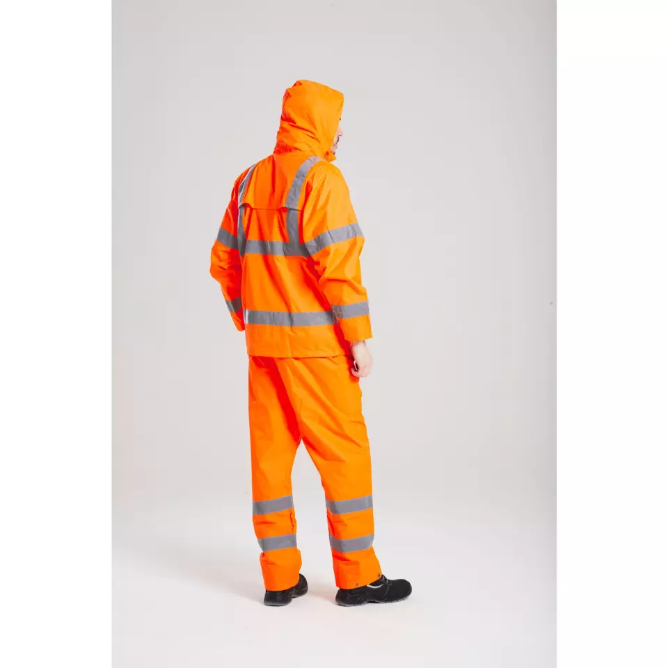 Portwest H441ORR, Hi-Vis Rain Trousers, Orange, image 3, gallery thumbnail
