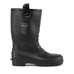 Portwest FW75BKR, Steel PVC Rigger Boot S5 FO, Black