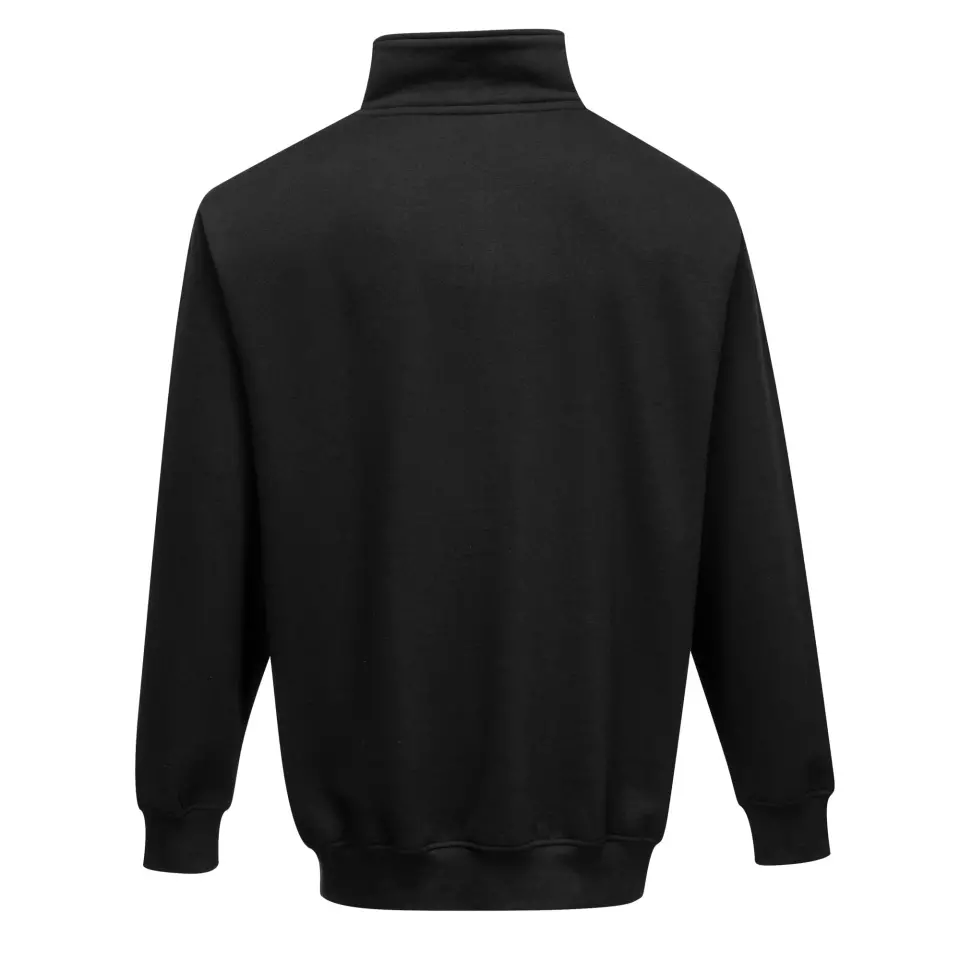 Portwest B309BKR, Sorrento Sweatshirt mit Reißverschluss am Kragen, Schwarz, image 2, gallery thumbnail