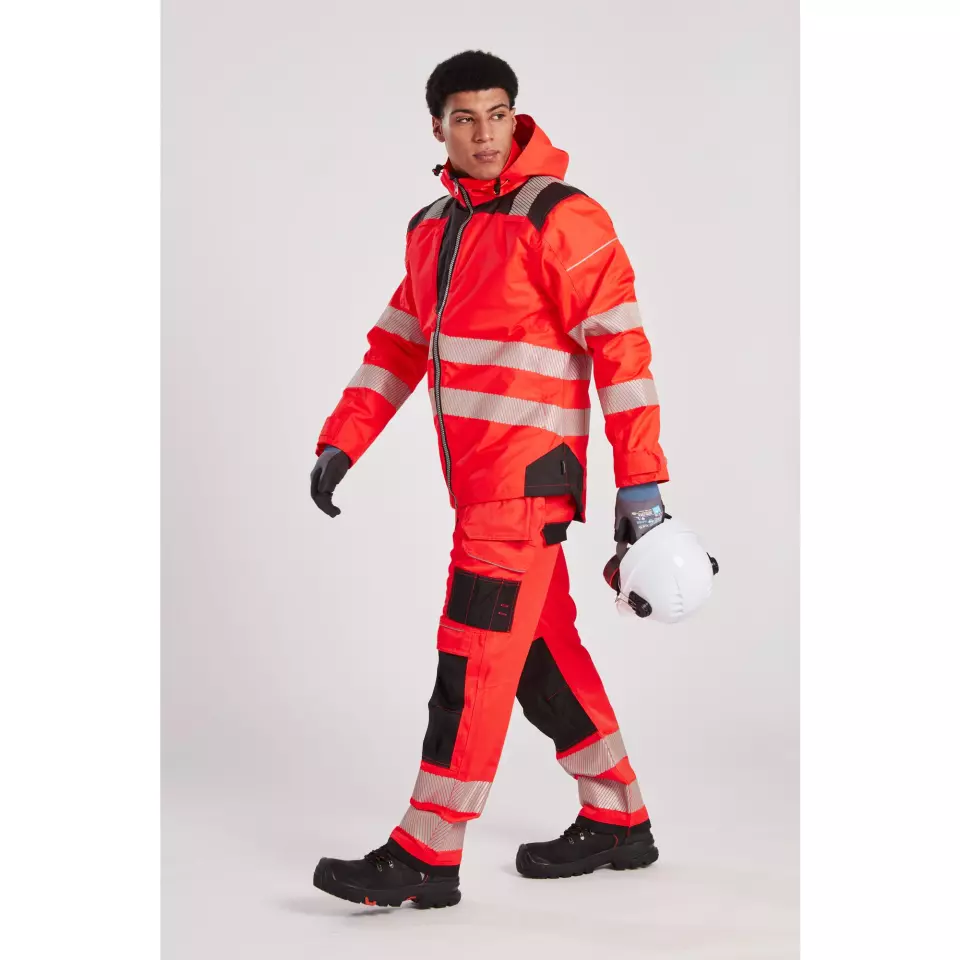 Portwest T501RBK, PW3 Hi-Vis Holster Pocket Work Trousers, Red/Black, image 10, gallery thumbnail