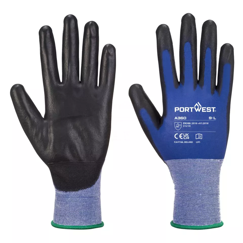 Portwest A360B8R, Senti - Flex Glove, Blue/Black, image 2, gallery thumbnail