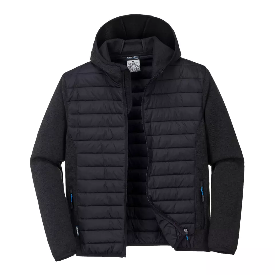 Portwest T832GMR, KX3 Hybrid-Steppjacke, Grau Meliert, image 5, gallery thumbnail