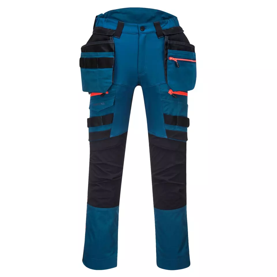 Portwest DX440MBR, DX4 Detachable Holster Pocket Trousers, Metro Blue, image 1, gallery thumbnail