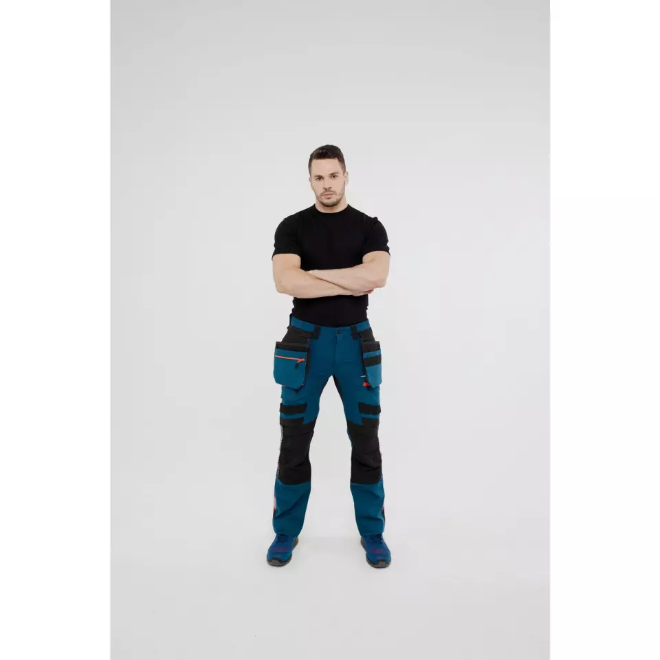 Portwest DX440MBR, DX4 Detachable Holster Pocket Trousers, Metro Blue, image 6, gallery thumbnail