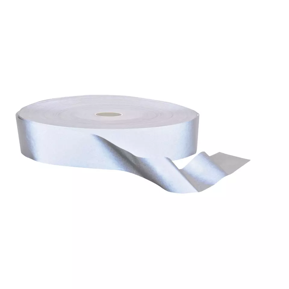 Portwest HV50SIR, Hi-VisTex 50mm Reflective Tape 100m, Silver, image 1, gallery thumbnail