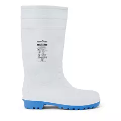 Portwest FW95WHR, Wellington Steel PVC S5 FO, White