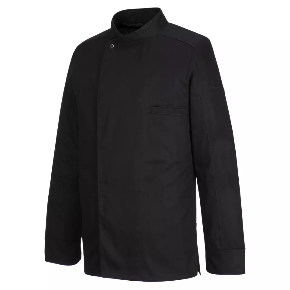 Portwest C835BKR, Chef's Mesh Air Pro Surrey Jacket L/S, Black, image 3, gallery thumbnail