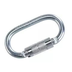 Portwest FP33SIR, Twist Lock Carabiner, Silver