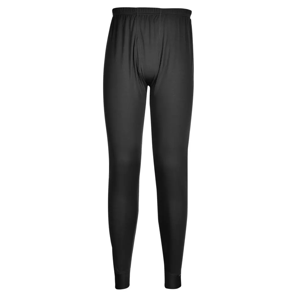 Portwest B131BKR, Thermal Baselayer Leggings, Black, image 2, gallery thumbnail