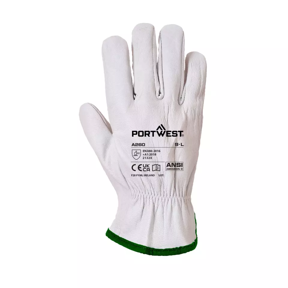 Portwest A260GRR, Oves Driver Glove, Grey, image 1, gallery thumbnail
