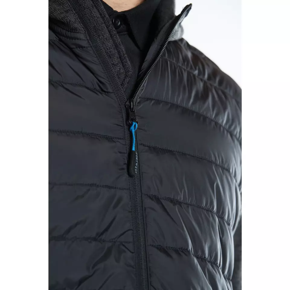Portwest T832GMR, KX3 Hybrid-Steppjacke, Grau Meliert, image 4, gallery thumbnail