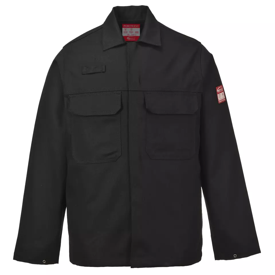Portwest BIZ2BKR, Bizweld FR Jacket, Black, image 1, gallery thumbnail