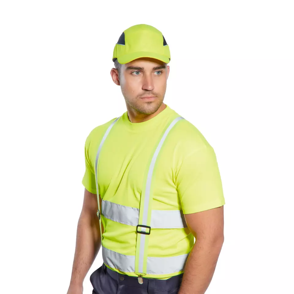 Portwest HV56YER, Hi-Vis Trousers Braces, Yellow, image 4, gallery thumbnail