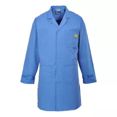 Portwest AS10HBR, Antistatischer ESD-Kittel, Hamilton Blau