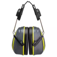 Portwest PW76GYR, HV Extreme Ear Defenders Medium Clip-On, Grey/Yellow