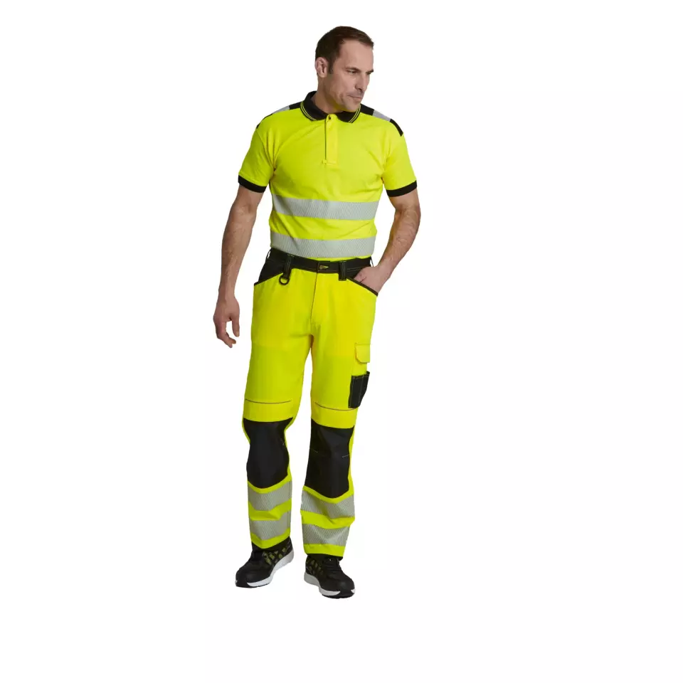 Portwest PW340OBR, PW3 Hi-Vis Work Trousers, Orange/Black, image 5, gallery thumbnail