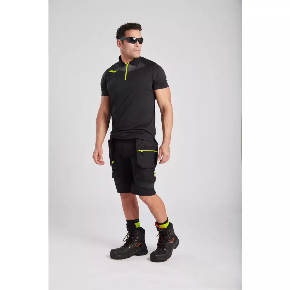 Portwest DX410BKR, DX4 Polo Shirt S/S, Black, image 6, gallery thumbnail
