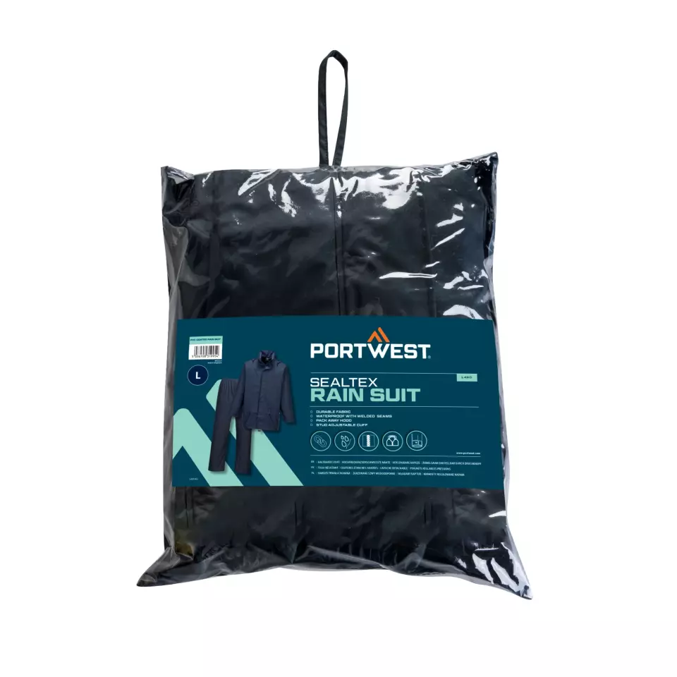Portwest L450NAR, Sealtex Essential Regenanzug (2-teiliger Anzug), Marine, image 1, gallery thumbnail