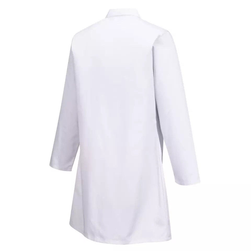 Portwest 2210WHR, Food Industry No Pocket Coat, White, image 4, gallery thumbnail